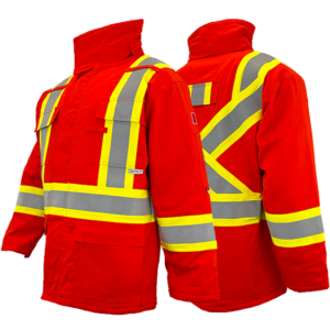 Atlas Guardian FR / Arc Flash Insulated Parka (HRC 4) w/4" Striping by Atlas Workwear - Style 21914OR