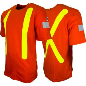 Orange Atlas Guardian FR/AR OHSA Hi Vis T-Shirts by Atlas Workwear - Style 506OR