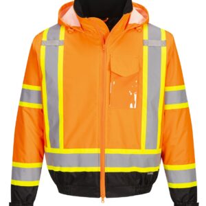 Hi-Vis Winter Bomber Jacket by IFR Workwear Style CA160